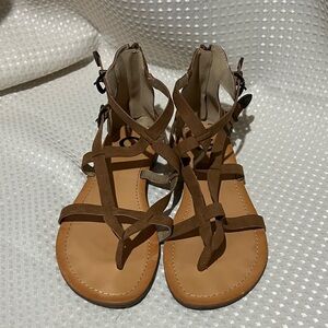 Guess Tan Strappy Sandals